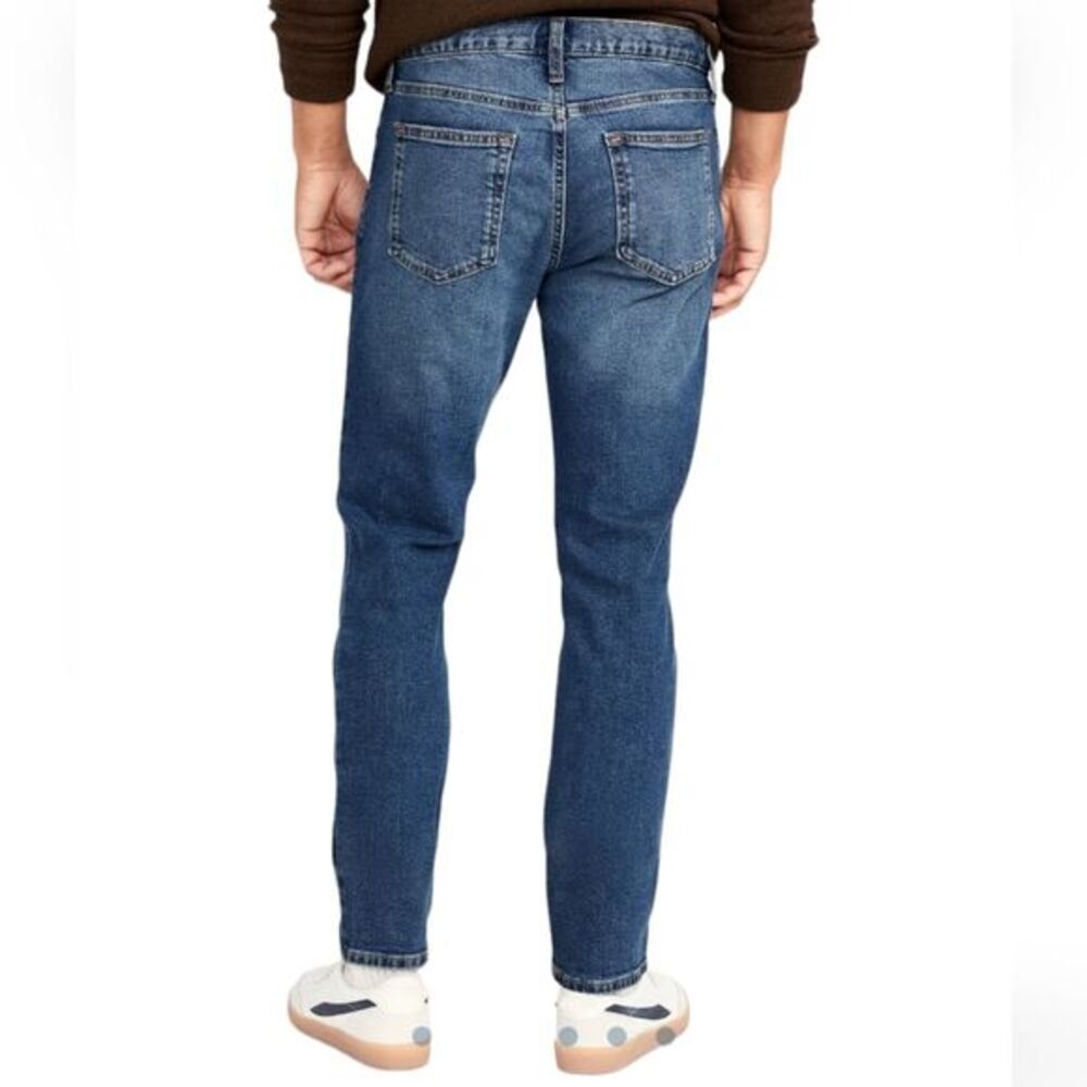 Old Navy Men's Skinny Tough Flex Jeans‎ 32×36 Stretch Denim NEW